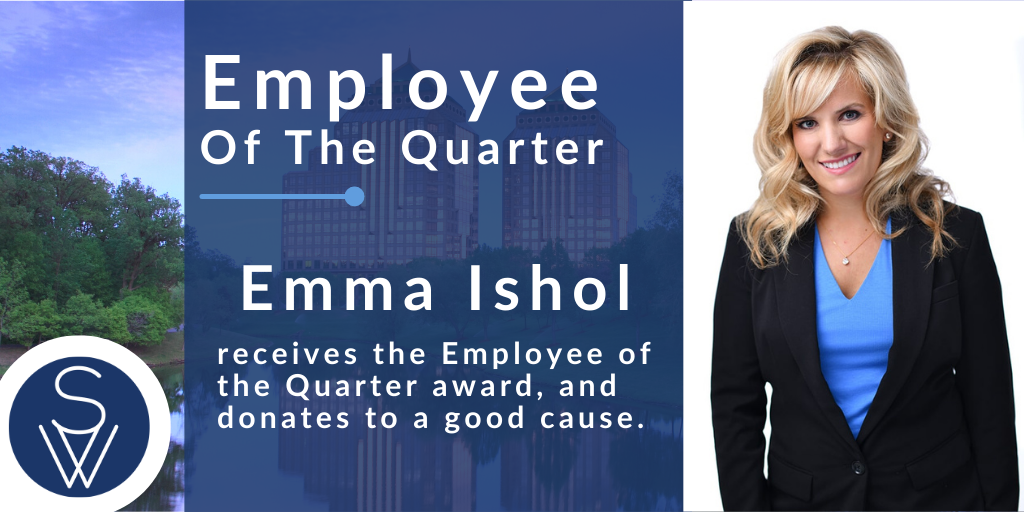 Emma Ishol Employee of the Quarter SkyWater Search Partners