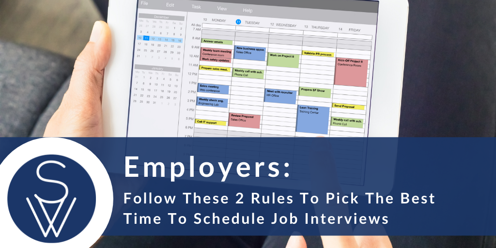 best time to schedule job interviews